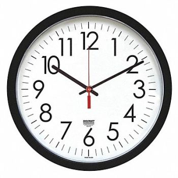 ABILITY ONE Wall Clock Analog Battery, 36WE37