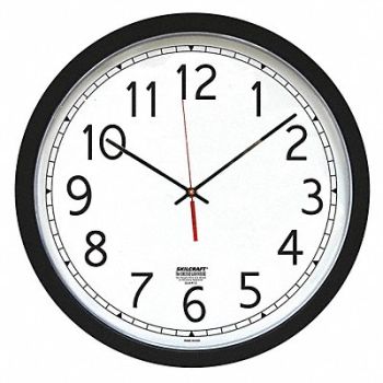 ABILITY ONE Wall Clock Analog Battery, 36WE39
