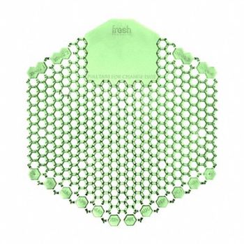 TOUGH GUY Urinal Screen Hexagon Green 58 g PK10, 36WE52