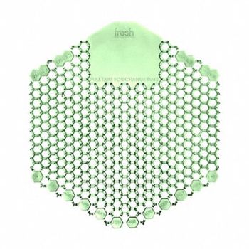 TOUGH GUY Urinal Screen Hexagon Green 58 g PK10, 36WE53