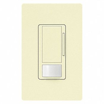 LUTRON Vacancy Dimmer Snsr Wall Almond, 36WH16