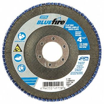NORTON Fiber Disc 4 1/2 in Dia 7/8in Arbor PK2, 36WT59