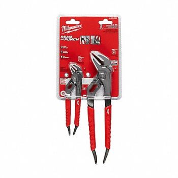 MILWAUKEE Tongue and Groove Plier Set Reaming 2Pcs, 36XE07