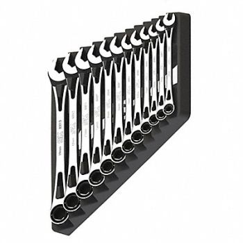 SK PROFESSIONAL TOOLS Combo Wrench St Steel Chrome Standard, 36XK97
