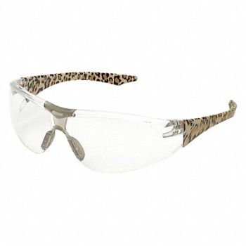 ELVEX Safety Glasses Leopard Frame Unisex, 36XR53