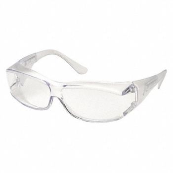 ELVEX Safety Glasses Clear Frame OTG Unisex, 36XR57