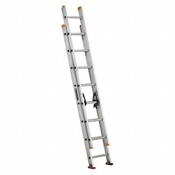 LOUISVILLE Extension Ladder Aluminum 16 ft I, 36Y345