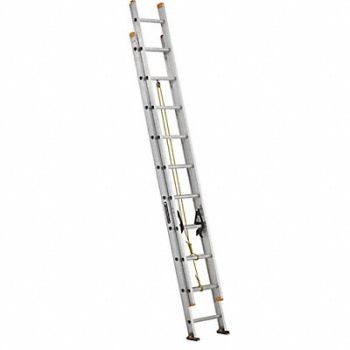LOUISVILLE Extension Ladder Aluminum 20 ft I, 36Y346