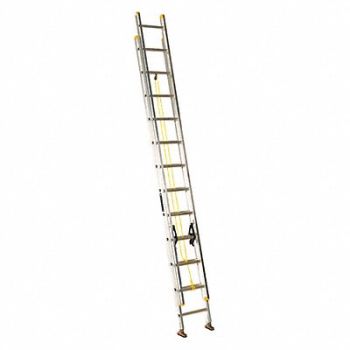 LOUISVILLE Extension Ladder Aluminum 24 ft I, 36Y347