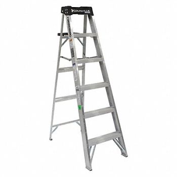 LOUISVILLE Stepladder Alum 6 ft 300 lb., 36Y391