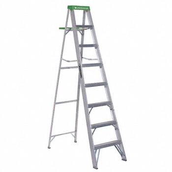 LOUISVILLE Stepladder Alum 8 ft 225 lb., 36Y398