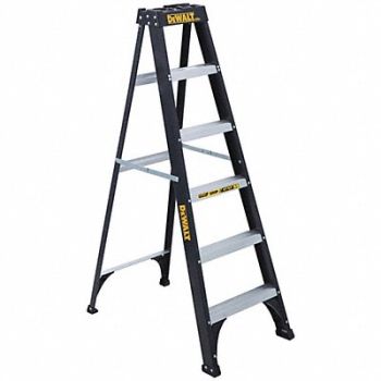 DEWALT Stepladder Fg 6 ft 250 lb., 36Y404