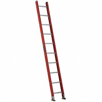 LOUISVILLE Straight Ladder 10 ft 300 lb Fg, 36Y416