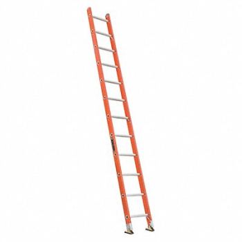 LOUISVILLE Straight Ladder 12 ft 300 lb Fg, 36Y417
