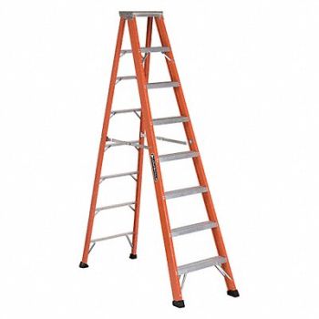 LOUISVILLE Stepladder Fg 8 ft 375 lb., 36Y475