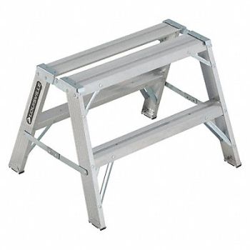 LOUISVILLE Sawhorse Ladder Aluminum 33-1/4 W 25 H, 36Y489