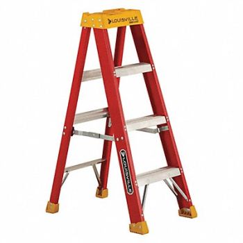 LOUISVILLE Stepladder Fg 4 ft 300 lb., 36Y495