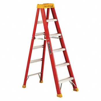LOUISVILLE Stepladder Fg 6 ft 300 lb., 36Y496