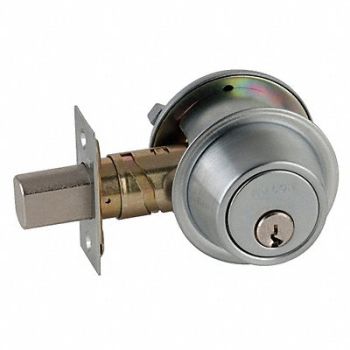 FALCON LOCK Deadbolt HD Satin Chrome C, 36Z131