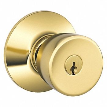 SCHLAGE Knob Lockset Mechanical Entrance Grd. 2, 36Z223