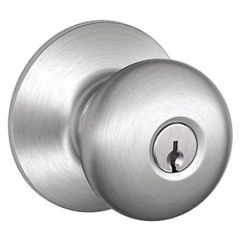 SCHLAGE Knob Lockset Mechanical Entrance Grd. 2, 36Z238