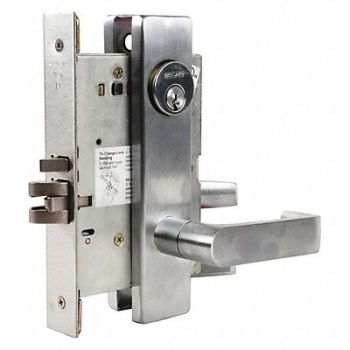 SCHLAGE Storeroom Lock 06L Trim SatinChrome C123, 36Z272