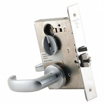 SCHLAGE Entry Lock 17A Trim Satin Chrome C123, 36Z263