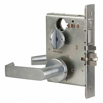 SCHLAGE Entrance Lock 06A Trim Satin Chrome C123, 36Z275