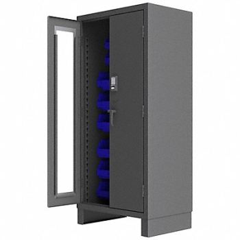 DURHAM MFG K4873 Bin Cabinet 78 x36 x24 Gray 30BlueBns, 36EZ24