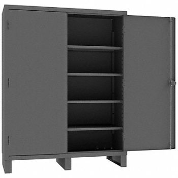DURHAM MFG Storage Cabinet 78 x60 x24 Gray 4Shlv, 34A984