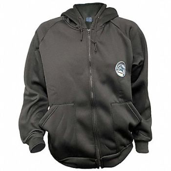 POLAR PLUS Hooded Jacket Black S, 46V346