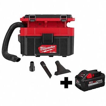 MILWAUKEE M18 PACKOUT Wet/Dry Vacuum w 8.0 Battery, 373WJ0