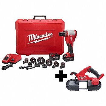 MILWAUKEE M18 10T Knockout 1/2-4 Kit M18 Band Saw, 373WJ4