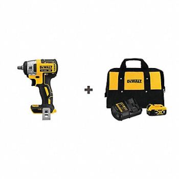 DEWALT Impact Wrench Cordless Compact 20VDC, 374GW5