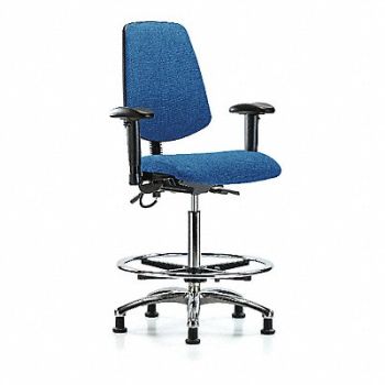 BLUE RIDGE ERGONOMICS Fab ESD Hi Md Bk AA FR Stat Blue, 376K05