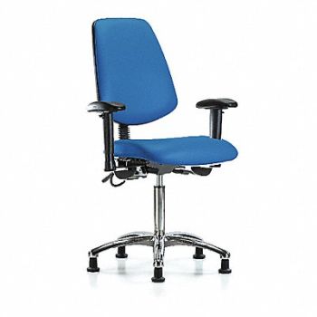 BLUE RIDGE ERGONOMICS Vinyl ESD Med Md Bk AA Stat Blue, 376K45