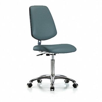 BLUE RIDGE ERGONOMICS CR Vinyl Chr Med Med Back Cast Blue, 376L69