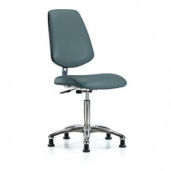 BLUE RIDGE ERGONOMICS CR Vinyl Chr Med Med Back Stat Blue, 376M16