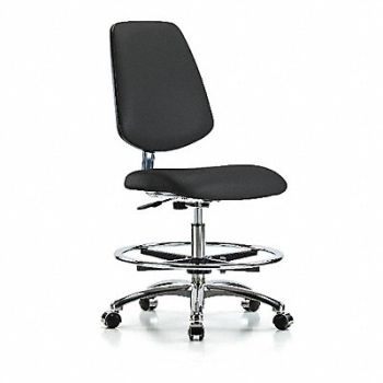 BLUE RIDGE ERGONOMICS CR Vinyl Chr Md Md Bk FR Cast Blk, 376M60