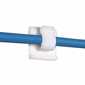 PANDUIT Cable Clip Adhesive Mount PK100, 376Y66