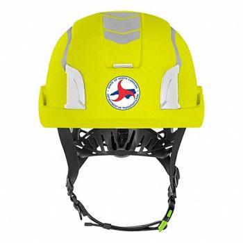 KASK AMERICA INC Hard Hat Hi-Viz Yellow ST of NC Logoed, 377NA0