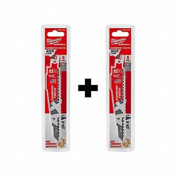 MILWAUKEE AX CARBIDE 5T 6L 5PK w Extra 5PK, 377PG4