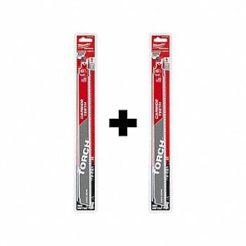 MILWAUKEE TORCH 12 7TPI Carbide 5PK w Extra 5PK, 377PG5