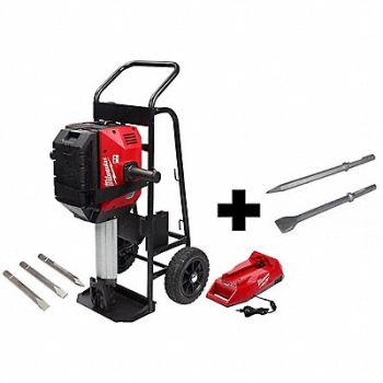 MILWAUKEE MX FUEL Breaker Kit w/Extra 3 Chisels, 377PH3