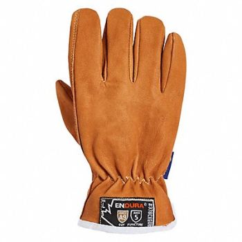 SUPERIOR GLOVE Leather Gloves Tan Glove Size 3XL PR, 55ND79