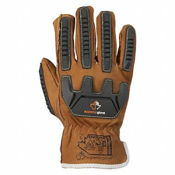 SUPERIOR GLOVE Arc Flash Driver Glove Goat Grain 2XL PR, 360TY6