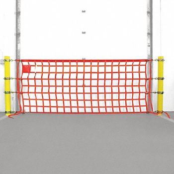 US NETTING Existing Bollard Dock Door Net #6 4x32, 378N98