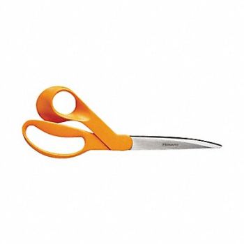 FISKARS Home/Office Scissors 9 L 4.5 Cut Orange, 378ZU5