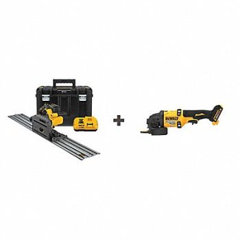 DEWALT Cordless Track Saw Kit 6-1/2 in Blade, 379AP1