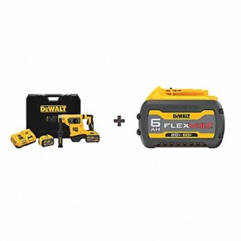 DEWALT Rotary Hammer 60.0V SDS Max Chuck Li-Ion, 379AP2